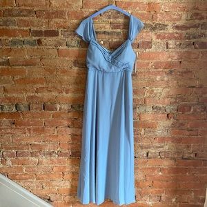 Worn once Birdy Grey Spence convertible bridesmaid dress in Dusty Blue